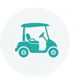 Golf cart and low-speed EV icon